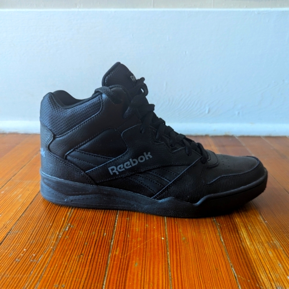 Reebok Black High-Top Sneakers with Padded Ankle Support